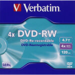 Verbatim vb - dmw44jc, dvd - rw, 120 mm, bo�tier double, 1 pi�ce(s), 4, 7 go 43285