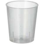 Verre � liqueur en pp r�utilisable, 2 cl, 50 pi�ces