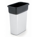 Vileda poubelle pp de tri s�lectif en polypropyl�ne 55l - aspect inox
