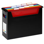 Viquel bac de classement rainbow class en polypropylne avec 8 dossiers suspendus a4 - noir / multicolores ...