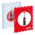 Viquel chemise 3 rabats lastiques coca - cola refresh 26x32 cm en carton pellicul mat. ass : bleu - ...