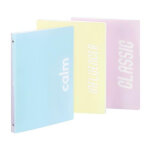 Viquel classeur 4 anneaux milkshake a4 pp dos 2, 5 cm. ass: calm / relax - classic / creative - influencer ...