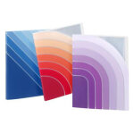 Viquel protge documents chromatic a4 40 vues / 20 pochettes en pp. coloris : orange - bleu - violet