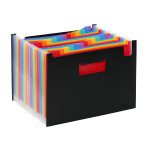 Viquel trieur seatcase extensible rainbow class en polypropyl�ne - 24 compartiments a4 extensibles - ...