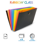Viquel trieur valisette rainbow class en polypropylène - 8 compartiments a4 extensibles - multicolores ... Viquel trieur valisette rainbow class en polypropylène - 8 compartiments a4 extensibles - multicolores ...