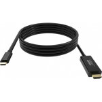 Vision tc 2musbcdp8k / bl, 2 m, displayport, usb type - c, m�le, m�le, 7680 x 4320 pixels