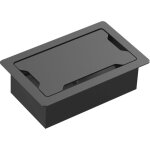 Vision tc3 surrtb, bo�tier de c�bles, bureau, plastique, acier, noir, blanc