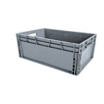Viso bac de rangement 600 x 400 x 230 mm gerbable polypropylène 37 l - gris anthracite Viso bac de rangement 600 x 400 x 230 mm gerbable polypropylène 37 l - gris anthracite
