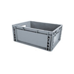 Viso bac de rangement norme europe gerbable polypropylène - 15 l - gris anthracite Viso bac de rangement norme europe gerbable polypropylène - 15 l - gris anthracite