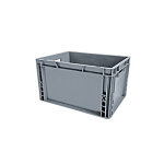 Viso bac de rangement norme europe gerbable polypropylène - 20 l - gris anthracite Viso bac de rangement norme europe gerbable polypropylène - 20 l - gris anthracite