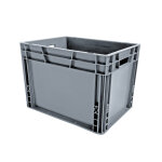 Viso bac de rangement norme europe gerbable polypropylène - 25 l - gris anthracite Viso bac de rangement norme europe gerbable polypropylène - 25 l - gris anthracite