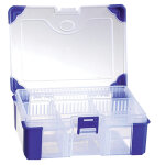 Viso bote de rangement en plastique viso, 5 compartiments fixes