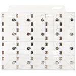 Viso casier pour t�l�phones portables - 20 compartiments � cl� - transparent