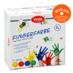 Peinture au doigt 'viva kids', set de 4 basic