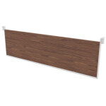 Voile de fond pour bureau arold l. 160 cm - noyer support blanc Voile de fond pour bureau arold l. 160 cm - noyer support blanc