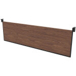 Voile de fond pour bureau arold l. 160 cm - noyer support gris Voile de fond pour bureau arold l. 160 cm - noyer support gris