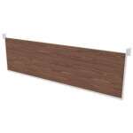 Voile de fond pour bureau arold l. 180 cm - noyer support blanc Voile de fond pour bureau arold l. 180 cm - noyer support blanc