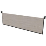 Voile de fond pour bureau arold l. 180 cm - orme gris support gris Voile de fond pour bureau arold l. 180 cm - orme gris support gris