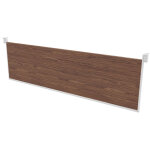 Voile de fond pour bureau arold l. 200 cm - noyer support blanc Voile de fond pour bureau arold l. 200 cm - noyer support blanc