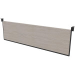 Voile de fond pour bureau arold l. 200 cm - orme gris support gris Voile de fond pour bureau arold l. 200 cm - orme gris support gris