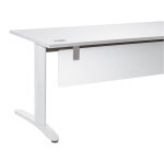 Voile de fond burocolor aluminium pour bureau l. 160 cm pieds aluminium