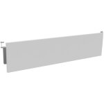 Voile de fond burocolor blanc pour bureau l. 140 cm pieds aluminium