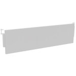 Voile de fond burocolor blanc pour bureau l. 160 cm pieds aluminium
