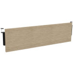 Voile de fond burocolor chne pour bureau l. 120 cm pieds noir