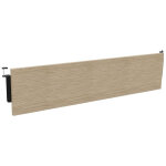 Voile de fond burocolor chne pour bureau l. 140 cm pieds noir