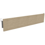 Voile de fond burocolor chne pour bureau l. 160 cm pieds aluminium