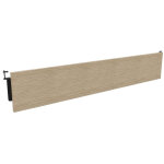 Voile de fond burocolor chne pour bureau l. 180 cm pieds noir