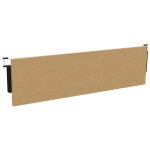 Voile de fond burocolor htre pour bureau l. 120 cm pieds noir