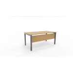 Voile de fond burocolor htre pour bureau l. 140 cm pieds aluminium