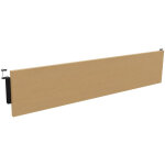 Voile de fond burocolor hêtre pour bureau l. 160 cm pieds noir Voile de fond burocolor hêtre pour bureau l. 160 cm pieds noir