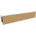 Voile de fond burocolor hêtre pour bureau l. 180 cm pieds noir Voile de fond burocolor hêtre pour bureau l. 180 cm pieds noir