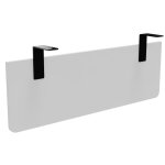 Voile de fond e - link / biospace pour bureau l. 120 cm - blanc - fixations noires