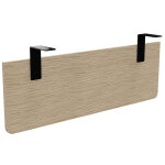 Voile de fond e - link / biospace pour bureau l. 120 cm - chne - fixations noires