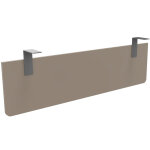 Voile de fond e - link / biospace pour bureau l. 140 cm - argile - fixations aluminium Voile de fond e - link / biospace pour bureau l. 140 cm - argile - fixations aluminium
