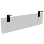 Voile de fond e - link / biospace pour bureau l. 140 cm - blanc - fixations noires