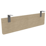 Voile de fond e - link / biospace pour bureau l. 140 cm - ch�ne - fixations aluminium