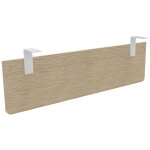 Voile de fond e - link / biospace pour bureau l. 140 cm - ch�ne - fixations blanches