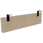 Voile de fond e - link / biospace pour bureau l. 140 cm - chne - fixations noires