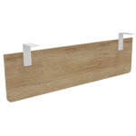 Voile de fond e - link / biospace pour bureau l. 140 cm - ch�ne nebraska - fixations blanches