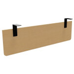 Voile de fond e - link / biospace pour bureau l. 140 cm - htre - fixations noires