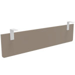 Voile de fond e - link / biospace pour bureau l. 160 cm - argile - fixations blanches
