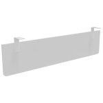 Voile de fond e - link / biospace pour bureau l. 160 cm - blanc - fixations blanches