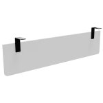 Voile de fond e - link / biospace pour bureau l. 160 cm - blanc - fixations noires