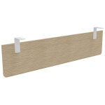 Voile de fond e - link / biospace pour bureau l. 160 cm - ch�ne - fixations blanches