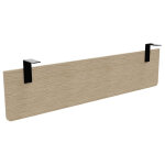 Voile de fond e - link / biospace pour bureau l. 160 cm - chne - fixations noires