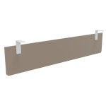 Voile de fond e - link / biospace pour bureau l. 180 cm - argile - fixations blanches